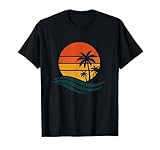 Photo Gallery retro tramonto spiaggia scena | vintage tropical vacation vibes maglietta Photo Gallery retro tramonto spiaggia scena | vintage tropical vacation vibes maglietta