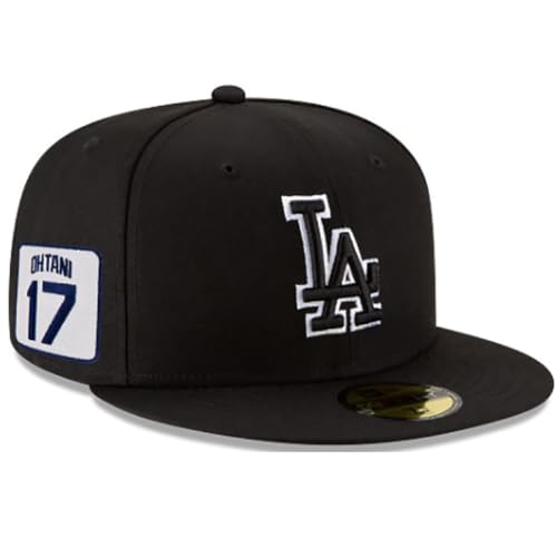[j[G] 59FIFTY 17 T[XEhW[X Lbv LA Xq MLB Y fB[X W[[O ubN USf (7 1/2 (59.6cm), BLACK)