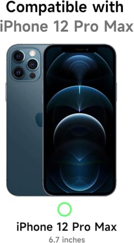 Image of DIZORO Crystal Clear Magnetic Compatible with iPhone 12 Pro Max Case with Anti-Yellow Anti-Scratch Shockproof Transparent Cover