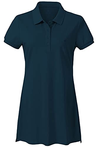 AjezMax Vestido Polo Mujer Camiseta Mangas Cortas Verano Algodón Tennis Golf Deportes Dress Verde Oscuro XS Cover