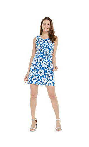 Image of Hawaii Hangover Family Matching Clothes, Classic Vintage Hibiscus Blue | Family matching Hawaiian outfits, Classic Vintage Hibiscus Blue, 100% cotton, machine washable, tropical floral print, luaus