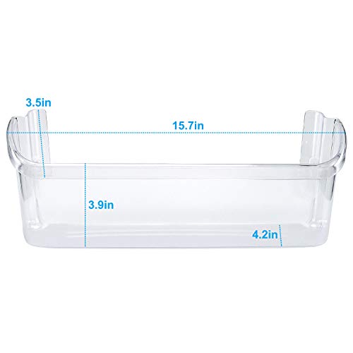 240323002 Door Shelf Bin for Frigidaire White Westinghouse, Kenmore by Romalon Part#240323005 240323006 240323009 240323010 890955 AP2115742 PS429725 EAP429725 Clear Plastic