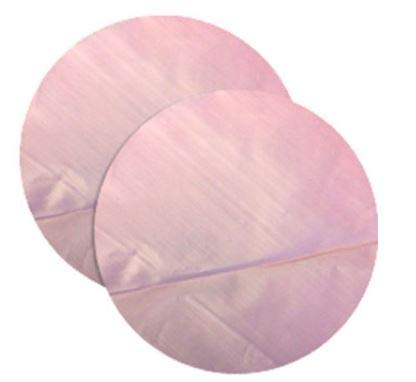 Pink Tinted 4 Inch Polythene Plastic Burger Separator Discs - 1000 Pack Non-Stick