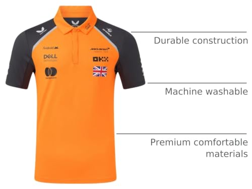 Polo Castore McLaren F1 Hombre 2025 Equipo Lando Norris (L) miniatura 4