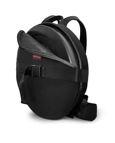 THEFITGUY Weighted Backpack for Gym Weight Plate - for Pushups, Calf Raises, Squats, Wear on Back or Front, Fits Up to 17.5” Diameter, 2.5” Thick Plate, Padded Straps & Secure Buckles - For Home & Gym