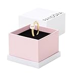 PANDORA Timeless Treated Freshwater Cultured Pearl Ring - 14K Gold-Plated Ring with Treated Freshwater Cultured Pearl - Jewelry for Women - Includes Gift Box - 4.5