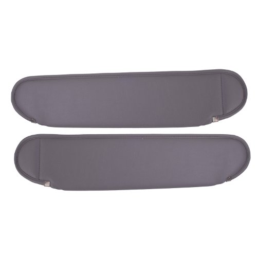 Best Review Rugged Ridge 13312.09 Replacement Grey Sun Visor - Pair