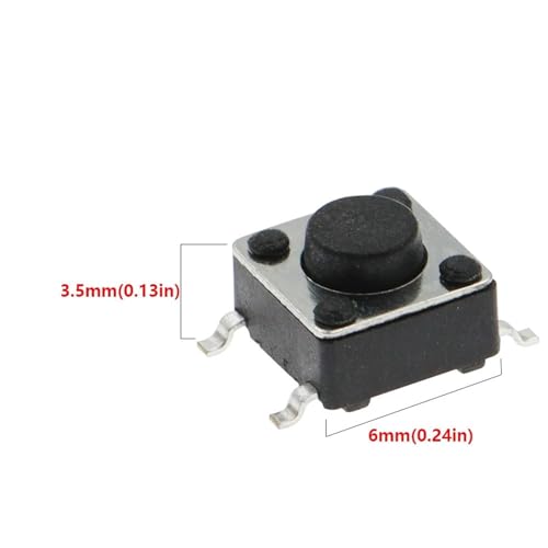 Bouton poussoir micro tactile 6x6x6mm idéal pour réparer vos circuits - 4