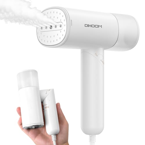 DIHOOM Dampfglätter, Tragbarer und Faltbarer Steamer Dampfglätter - 1000W，Schnell Aufheizender Automatischer Reise-Dampfglätter 150ML Tank, Geeignet für Reisen und den Heimgebrauch