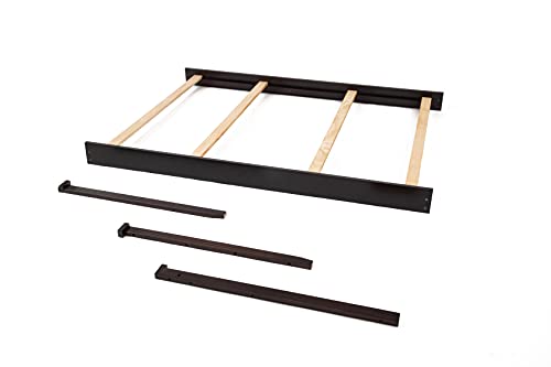 Image of CC KITS Full-Size Conversion Kit Bed Rails for Sorelle Crib & Changer Combos - Solid Wood Rail - Toddler & Adult Rail for Full-Size Beds - Nursery & Baby Furniture (Espresso, Berkley Crib & Changer)