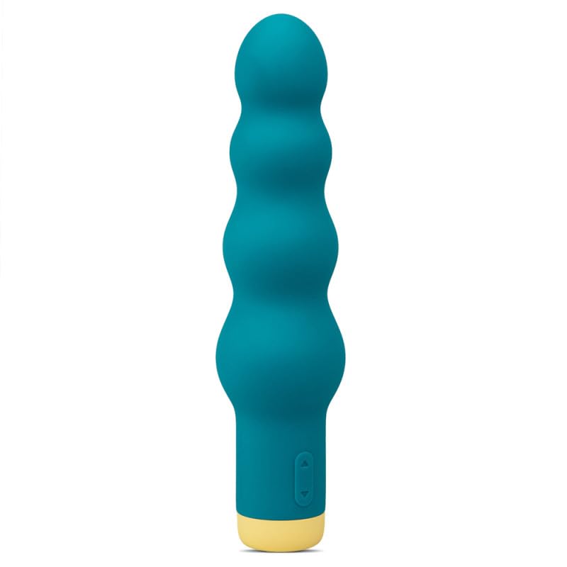 Vulcano, Vibrador Anal, 10 Modos de Vibración, Silicona, 100% Sumergible, Recargable USB (Azul)