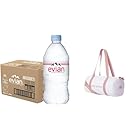 【クーポンで1682円！】Evian(エビアン) ナチュラルミネラルウォーター スポーツバッグ (ホワイト/ピンク）