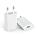 USB-Stecker, (2 Pack) USB-Netzstecker, für iPhone 11, 8, 7, 6, 6S, XR, XS, X, SE, Android, Samsung, Xiaomi, Huawei, Motorola, Sony, LG Smartphones, Kameras, MP3 usw, Universal 5V 1A Power Adapter