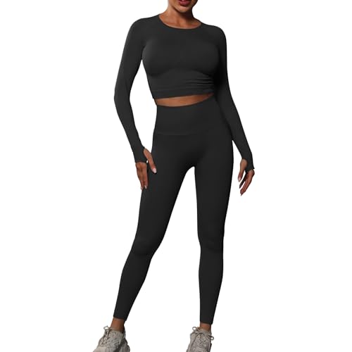 Ensemble de sport deux pièces femme idéal pour le yoga en studio ou le running matinal frais