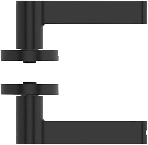 Miniatura 4 de Breeze - Cerradura de puerta de entrada sin llave con manija para el hogar, hotel, oficina, apartamento, dormitorio (negro, rosa)