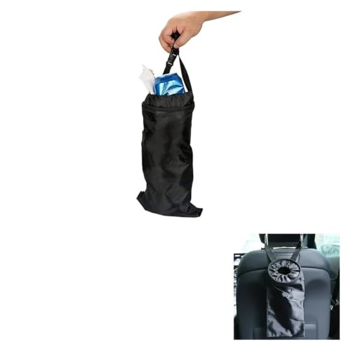 Basurero para coche universal y plegable que se cuelga en el asiento 5