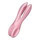 Satisfyer ’Threesome 1’, 14 cm, Auflegevibrator, 3 Motoren, Schamlippen- und Klitorisstimulation, Farbe:pink