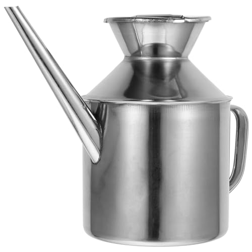 Unomor Stainless Steel Oil Bottle Sauce Vinegar Dispenser Bottle Oil Container For Home 800ml