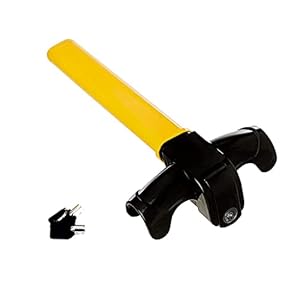 STARPIA Universele stuurslot, Antidiefstal stuurslot voor auto’s, Heavy Duty T-Bar Stuurwiel Immobiliser met 2 sleutels om uw auto te beveiligen