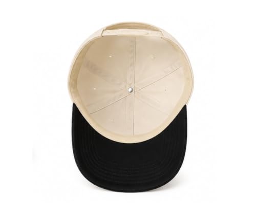 Image of Two-Toned Embroidered Lettering Dad Hat Original Classic Vintage Low Profile Baseball Cap Adjustable Plain Snapback