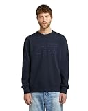 Proporciona comodidad G-STAR Text Graphic R Sw Sudadera, Azul (Salute D27094-e209-c742), L para Hombre