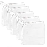 HonestBaby Unisex Baby Organic Cotton Washcloth Multi-Pack Winter Accessory Set, 5-Pack Bright White, One Size US