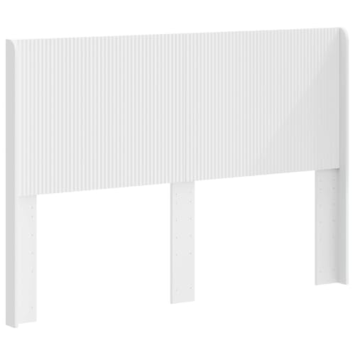 vidaXL Cabecero PB, Cabecera de Dormitorio, diseño Moderno, Forma Rectangular, Lamas Verticales, Madera, Acento Minimalista, Mueble Funcional