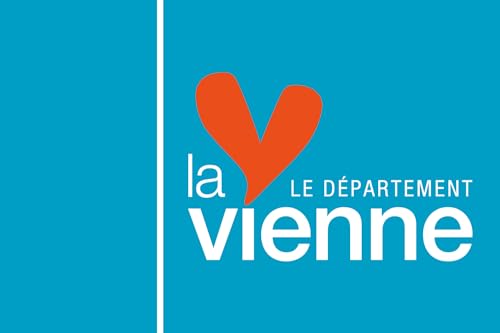 Drapeau Vienne grand format pavillon extérieur département 86