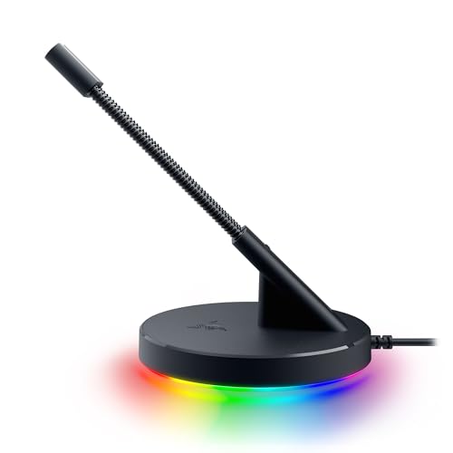 Mouse Bungee V3 Chroma - Supporto Elastico per il Cavo del Mouse con Illuminazione RGB (Braccio a Molla con Ferma-Cavo ad Aggancio Rapido, Base Appesantita Antiscivolo) Nero - Mouse gaming - Immagine 6