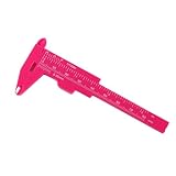 Measurement Tools Novice Vernier Caliper Portable Makeup Tools Sliding Design Auxiliary Tattoo Thrush(Rose red)