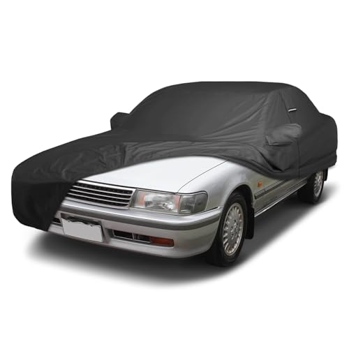 Image of iCarCover Premium Custom Car Cover for 1981-1992 Toyota Cressida Sedan Heavy Duty Waterproof All Weather Rain Snow UV Sun Protector Custom Fit Full Exterior Indoor Outdoor Protection Car Cover (Black)