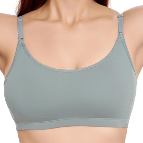 Image of juliet Women's Non Padded Non Wired Cotton Sports Bra JS 90-5 Grey 2XL
