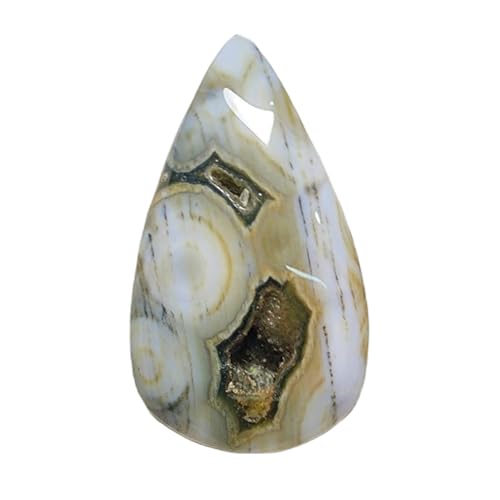Jaspe océan cabochon poire pour créer votre pendentif personnalisé en pierre naturelle de lithothérapie