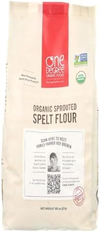One Degree Organic Foods Sprouted Spelt Flour 80 Ounces (Case of 4) image 2