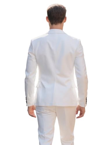 Double Breasted Suit for Men Gold Button Trim for Prom Blazer Peak Lapel Jacket Pants Tuxedo Suit Set3