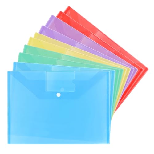 Pochettes de classement A4 de couleurs vives pour bureau école et maison