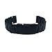Produktbild 20mm Schwarz Massives Edelstahl Uhren-Armband Gerade Ansatz