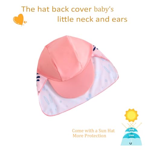 Image of UMELOK Baby Girl Swimsuit Infant UPF 50+ Bathing Suit Size Months