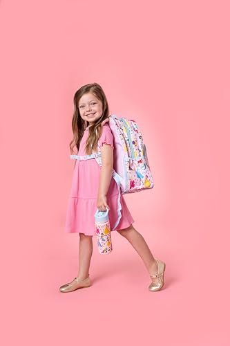 simple modern medium disney toddler backpack for school girls and boys  kindergarten elementary kids backpack  fletcher collection  kids - 1534 tall  princess rainbows