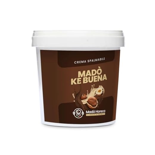 MADÒ Ke Buena Crema Spalmabile Artigianale - MADE IN ITALY Secchio da 1Kg - Creme Spalmabili per Panini, Dolci - Ideale per Bar, Ristoranti e Utenze Business