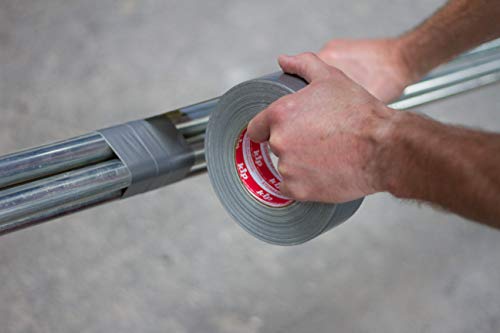 Kip Steinband 326 Silber 48mm x 50m - Wasserfestes Panzertape für Stein Putz & Beton - Starkes Gewebeband Betonband Mauerband Außen - Extra Klebkraft & Reißfest