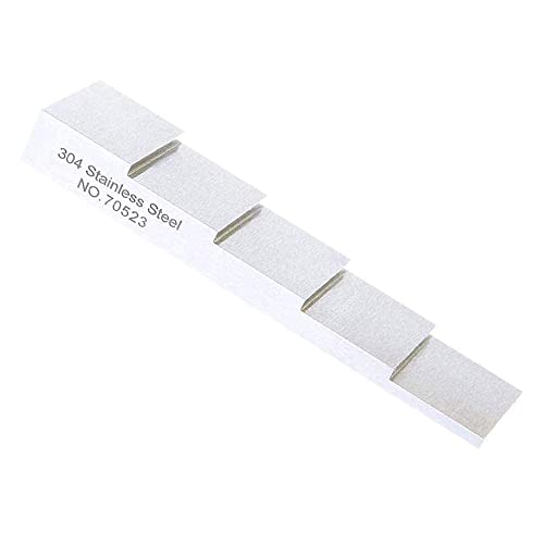 Bloque de Calibración para Medidor Ultrasónico de Espesor con Pasos 0.1" a 0.5" en Acero Inoxidable 304 miniatura 1