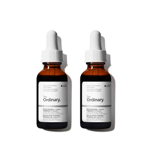 The Ordinary Multi-Peptide + Copper Peptides 1%, Anti-Aging Serum for Fine Lines and Skin Elasticity, 1 Fl Oz