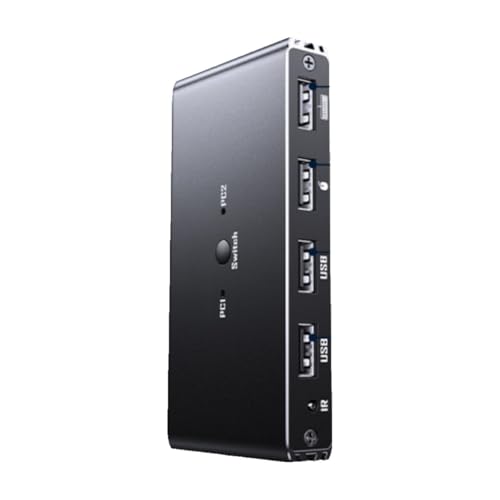 Switch KVM 4K 60Hz avec distribution HDMI deux entrées et hub multi-USB fluide
