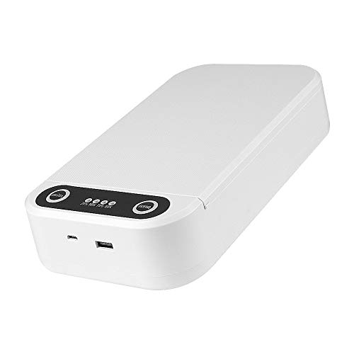 LuckyW Caja de esterilización para teléfono móvil El esterilizador ultravioleta multifuncional portátil se puede utilizar para el teléfono inteligente Reloj Cepillo de dientes Chupete