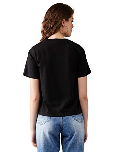 Image of Miss Chase Women's Black 100% Cotton T-Shirt