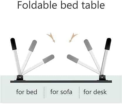 Image of Anugrah Mobile Bedside Table, Desk Laptop Desk, Sofa Table, Living Bedroom | Movable Computer Desk with Small Drawer | Adjustable Height Docking for Table