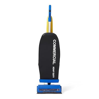 Amazon Basics Heavy Duty Upright Bagged Vacuum with Powerful Suction for Carpet and Bare Floors, Commercial-Grade