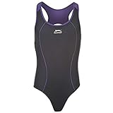 Slazenger Kinder Maedchen Ringerruecken Badeanzug Schwimmanzug Bademode Schwimmen Blau 11-12 (LG)