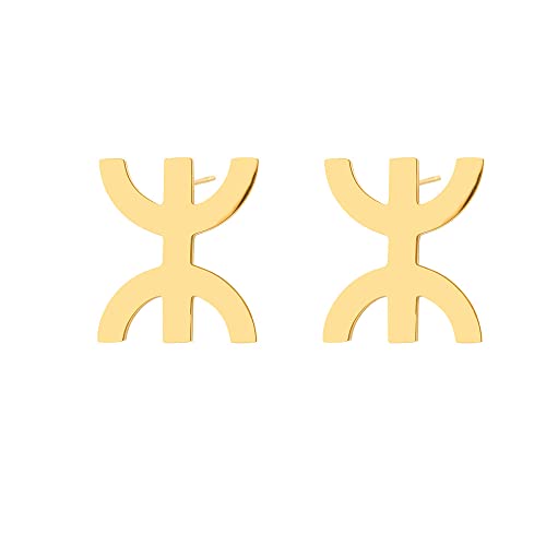 LLYANZ Stainless Steel Africa Berbers Symbol Motherland Pendant Necklace Map State Jewelry (1)